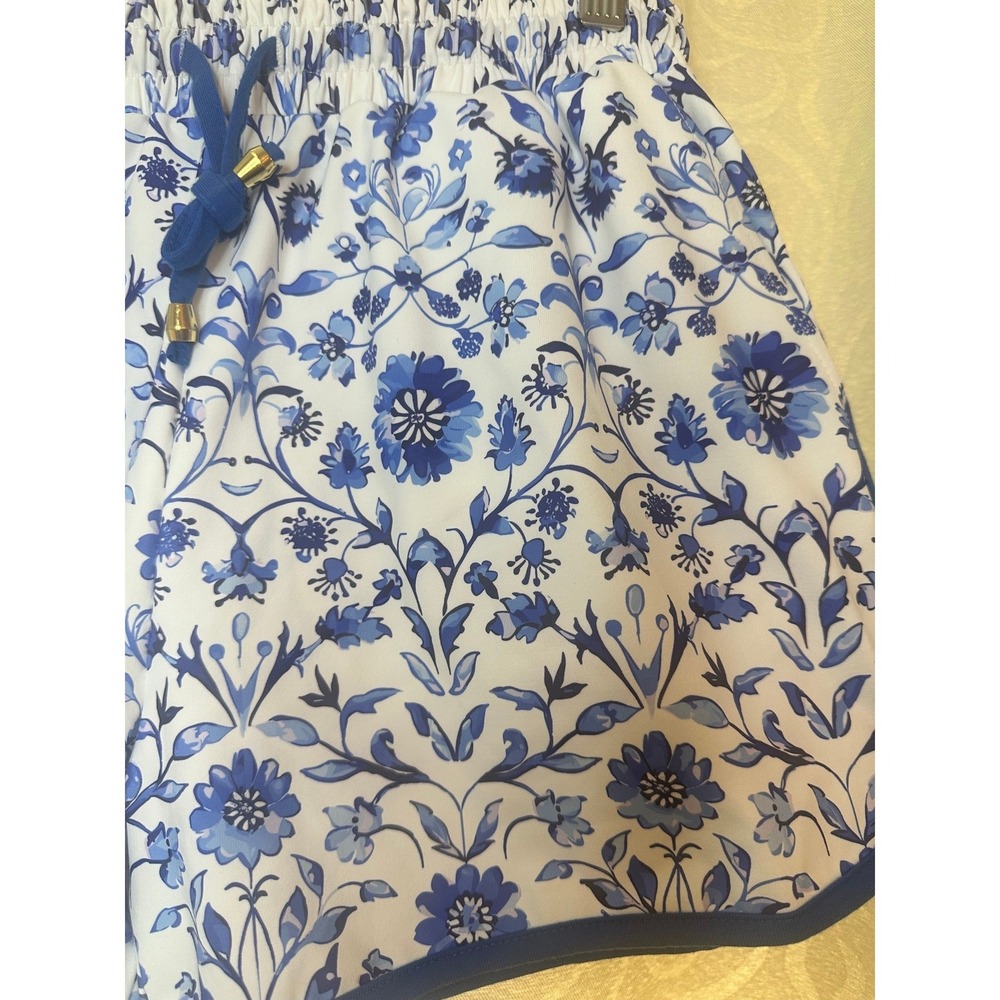 Jess Lea Royal Dynasty Floral Everyday Shorts Blue White Size Large NWT - Picture 2 of 5